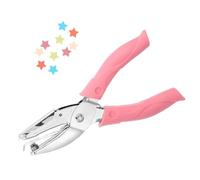 Tarqite Star Hole Punch, Single Hole Punch, Hole Puncher A4 with Ergonomic Rubber Handle for DIY Crafting, Scrapbooking, and Office Paper 5mm (Pink)