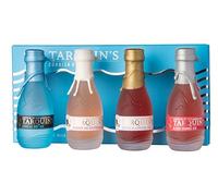 Tarquin's Gin Mini Gift Set | 4 x 5 eaturing Cornish Dry, Blood Orange, Rhubarb & Raspberry, British Blackberry, Hand Waxed Bottles