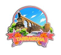 Tarragona Catalonia Spain Magnet Fridge Magnet Wooden 3D Landmarks Travel Collectible Souvenirs Decoration Handmade -3756