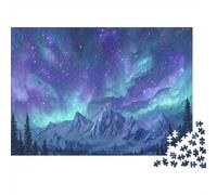 tarry Mountain Landcape 1000 Piece Jigaw Puzzle Night tadium View Adult Aged 12 And Above Educational Game Home Decoration Challenge High Difficulty Male And Female Birthday 38x26cmGift