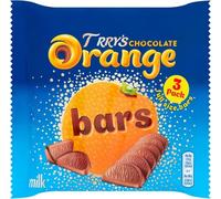 Tarry’s Chocolate Orange Bars, Milk Chocolate with Real Orange Oil, 3 x 35g - Multipack Snack Size Treats. (Pack of 1)