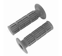 TARSHYRY 1 Pair of 7/8 Inch Handlebars Grips, Anti Skid Silicone Comfortable Grip, Easy to Install, with Grid Strip Surface, for Most 22mm Motorcycles and Bikes (Gray)