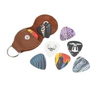 TARSHYRY 13pcs Medium Celluloid Guitar Picks with Storage Box, Essential Instrument Accessories (texture)