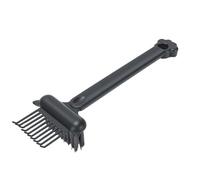 TARSHYRY 2 in 1 Comb Brush Cleaner, Dual Sided Elastic Claws and Stiff Brush, with Non Slip Handle and Bend Resist Design, for Pet Hair Furniture Keyboard Car Seats Hard to Areas (Green)