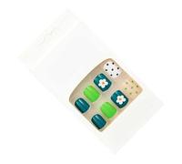 TARSHYRY 24pcs Press On False Nails, Unique Pattern Bright Color Artificial Nails for Women Girls, with Back Adhesive, for Party Dating Office Gift