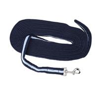 TARSHYRY 26 Foot Training Rope for Horse Leading and Riding Navy Blue Polyester with Stainless Steel Clamp/Holder Ideal for Equine Handling and Ground Work