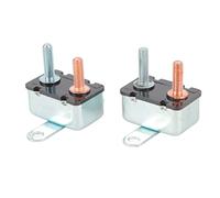 TARSHYRY 2Pcs Auto Reset Circuit Breaker with Overload Protection for 12V 24V Vehicles and Marine Use Aluminum Alloy Housing, Compact Design for Car, Boat Applications (20A)