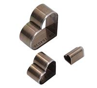 TARSHYRY 3 Pcs Heart Shaped Leather Craft Punch Set with Storage Box for Projects