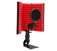TARSHYRY 3 Piece Microphone Pop Filter Shield, Foldable Sound Absorbing Panel Reflector For Studio Recording, Broadcasting, And Voice Over Work