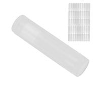 TARSHYRY 50 Pack Empty Lip Balm Tubes, Translucent DIY Lip Care Containers for Homemade Beauty Products, 5ml Reusable Cosmetic Packaging Ideal for Treatments and Skincare