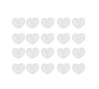 TARSHYRY 50Pcs Heart Shaped Glass Color Cards for Nail Polish Display, Safe and for Salon Use
