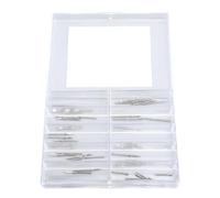 TARSHYRY 54pcs 9 Size Stainless Steel Watch Winding Stem Repair Tool Kit for 2846, Compatible with Various Watch Movements