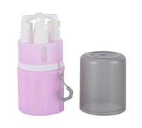 TARSHYRY 55ml Refillable Travel Bottles, TSA Approved Leak Proof Pump Bottle with Silicone Suction Cup Storage Box, for Toiletries Organization and Air Travel (Pink)