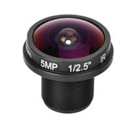 TARSHYRY 5MP Fisheye Camera Lens 1.8mm 180 Wide Angle HD CCTV Lens M12x0.5 Thread for CCTV Security Cameras Black Metal Durable Professional