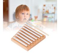 TARSHYRY 7 Tones Hand Chime with Mallet Metal Tubes, Meditation Chime Mindfulness Bell with Nice Tone For Meditation Sound Healing, Wood Chime Percussion Musical Instrument For