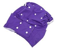 TARSHYRY Adult Cloth Diapers, Reusable Diapers Adjustable Anti Leakage Reusable Pocket Nappy Cloth for Elderly Disabled Incontinence (Purple)
