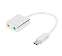 TARSHYRY Aluminum Alloy USB C 7.1 Channel External Audio Adapter with Stereo Sound Card for PC and Laptop No Driver Required