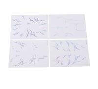 TARSHYRY Anime Temporary Stickers, Lifelike Water Proof Sweatproof Face Decals for Cosplay, with 4 Unique Sheets, Easy to Apply for Music Festival Beach Vacation Concert (WS LS 031 034)