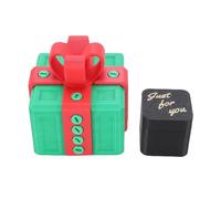 TARSHYRY Annoying Gift Box, 3D Printed Puzzle Box with Screws and Key for Secure Storage, Fun Challenge Unwrapping Gifts for Birthday Xmas Special Events (Red Green)