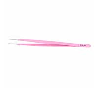 TARSHYRY ANTI STATIC EYELASH EXTENSION TWEEZERS PROFESSIONAL SET FOR SALON USE PINK STAINLESS STEEL (CS-11)