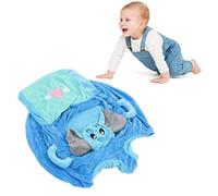 TARSHYRY Baby Seats for Infants for Sitting Up, Cartoon Shape Early Educational 2 Front Holes Learning Infant Baby Sit Up Chair Infant Floor Seats & Loungers Baby Sitting Chair Sofa Baby (Blue)