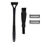 TARSHYRY Back Hair Removal Trimmer, Foldable Long Handle Manual 3 Layers Cutter Back Hair Trimmer 44cm Length ABS Body Manual Shaver for Men Hard to Areas