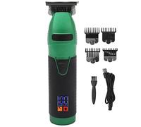 TARSHYRY Beard Trimmer for Men, Cordless Rechargeable Electric LED Display Hair Cutting Tool Hair Clippers Barber Clipper with 4 Comb Green Black for Grooming Kit Shaver Barbershop
