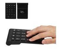 TARSHYRY Bluetooth Number Pad 5.0, 22 Key Cordless Numeric Keypad with Shortcut Keys, Portable Slim Financial Accounting Numpad for Laptop, Desktop, PC, Notebook (Black)