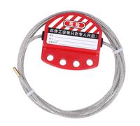 TARSHYRY Cable Lock BD L11 4 Lockout Tagout Cable Lock 4mm Trail Camera Lock Stainless Steel with PVC Coating Adjustable Cable Lockout for Equipment Maintenance Tagout Safety
