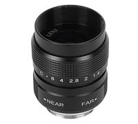 TARSHYRY Camera Lens, Camera F1.4 Clear Efficient Light Conduction C Mount Lens with 25mm F1.4 CCTV Industrial for Bar Shop Parking House Warehouse (Black)