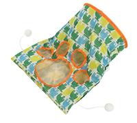 TARSHYRY Cat Tunnels For Indoor Cats, Tunnel Crinkle Mat Hamsters Play Toy Crinkle Bag Toy For Drill Sleeping Bag For Kitten to Hide and Catch 3 Layers (Little Deer Pattern)