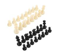 TARSHYRY Chess Pieces, Plastic Chess Pieces Only 32pcs Plastic Magnetic International Entertainment Tool Set for Fun