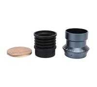 TARSHYRY Coffee Grinder Single Dose Hopper, Strong Airflow Silicone Bellow Blower with Wood Lid for Coffee Grounds and Reducing Waste