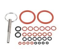 TARSHYRY Coffee Machine Silicone O Rings Repair Kit with Stainless Steel Tool Key High Heat Durable Sealing Gaskets for Machine Maintenance 30pcs Set