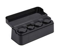 TARSHYRY Coin Holder for Car, Mini Change Storage Box Plastic Black Car Coin Storage Box for Money Size: 0-2.7CM