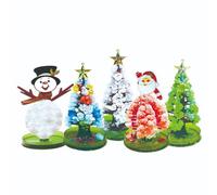 TARSHYRY Crystal Christmas Tree DIY Growing Kit for Kids Adults Fun Educational Science Craft Project Holiday Decoration Gift Set Colorful Paper Trees with Non Materials 20 X 25 X 10
