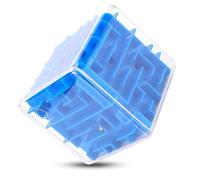 TARSHYRY Cubic Maze Toy Kids Plastic Puzzle Game Early Education Children Wonderful Gifts Blue Yellow Green Red 9.1 X 9.1 X 9.1cm (Blue)
