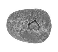 TARSHYRY Customizable Pet Memorial Stone, Simulated Pebble Grave Marker for Beloved Dogs and Cats, Remembrance Garden Ornament (Love Stone Grey)