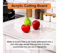 TARSHYRY Cutting Boards for Kitchen, Clear Cutting Board for Countertop Clear Kitchen Counter, Bread, Meat, Veggies, and More, Decor Countertop (450x350mm 3mm)