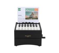TARSHYRY Desk Calendar, Piano Music Box Mini Desk Calendar Multifunctional 15 Keys Mini Playable Piano Ornament Desktop Decoration for Home (with Music Calendar Cards)