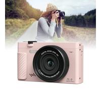 TARSHYRY Digital Camera 4K 75MP WiFi Mirrorless Camera with 3.0 Inch Flip Screen 18X Zoom APP Beautify Function for Travel Portrait Photography (Pink)