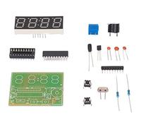 TARSHYRY Digital Clock Kits, 4 Digit Digital Clock Set Kits 4 Digit Electronic Soldering with Second Correction Function Electronic for Schools