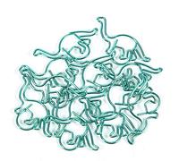 TARSHYRY Dinosaur Animal Shaped Paper Clamp/Holder, Stationary Supply 12 Pcs Clamp/Holder Dinosaur Shaped Color Coated MultiFunction Thickened Paper 3x3cm