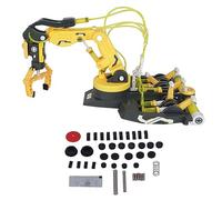 TARSHYRY DIY Hydraulic Robot Arm Assembly Kit for Kids Educational Mechanical Toy for Science Experiments (102 yellow)