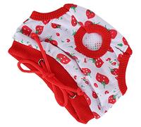 TARSHYRY Dog Diapers Female, Doggie Diapers For Female Dogs Strawberry Pattern Pigs Sanitary Underwear Reusable Pet Pigs Physiological Pants Cat For (S)