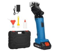 TARSHYRY Electric Animal Shearing Clippers with 6 Speed Control, 9 Tooth Vane/Wing, High Performance Quiet Motor for Sheep, Goats, and Livestock Grooming & Efficient (UK Plug 1 Battery)