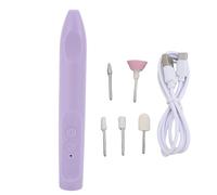 TARSHYRY Electric Nail Drill Pen Cordless Drill Machine Rechargeable File 12000RPM 3 Speed Adjustable Forward Reverse Rotation with Brushless Motor for Professional Home (Purple)