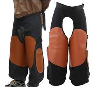 TARSHYRY Equine Farrier Apron, Adjustable Wear Proof Canvas with PU Split Leather Coating, for Stable Horse Grooming and Hoof Trimming Protective Supplies