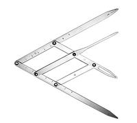 TARSHYRY Eyebrow Positioning Ruler Flexible Adjustable Removable Foldable Stainless Steel Eyebrow Measure Tool for Makeup Artists