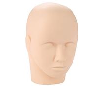 TARSHYRY Eyelash Extensions Practice Kit Professional Silicone Mannequin Head for Lash Training Makeup Application Massage Techniques Cosmetology Students 24.3 X 15.5cm 6Pcs Set